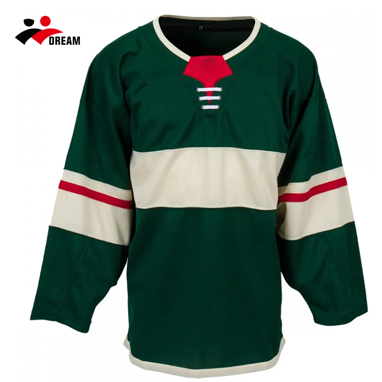 Custom Ice Hockey Jersey Fully Sublimation Team Uniforms Sports Wear Practice Ice Embroidery Hockey Jersey for sale