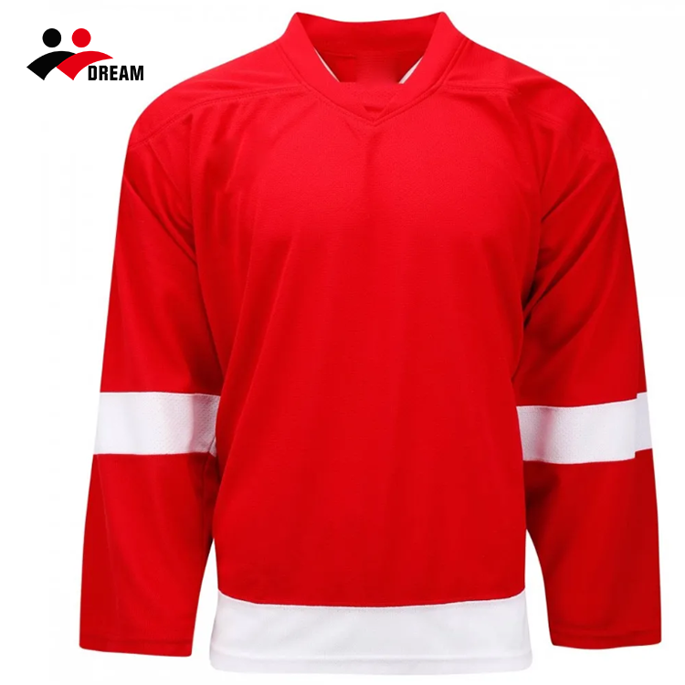 Custom Ice Hockey Jersey Fully Sublimation Team Uniforms Sports Wear Practice Ice Embroidery Hockey Jersey for sale