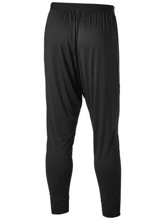 Performance Fabric Blend Elastic Waistband Athletic Loose Pants