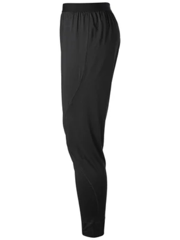 Performance Fabric Blend Elastic Waistband Athletic Loose Pants