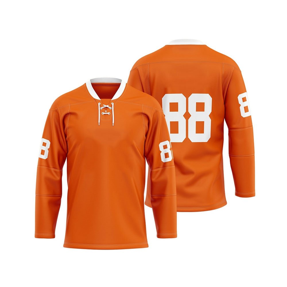 Top Quality Custom Sublimation Ice Hockey Jersey Custom Team Ice Hockey Shirt Wholesale Long Sleeve V Neck Ice Hockey Jersey