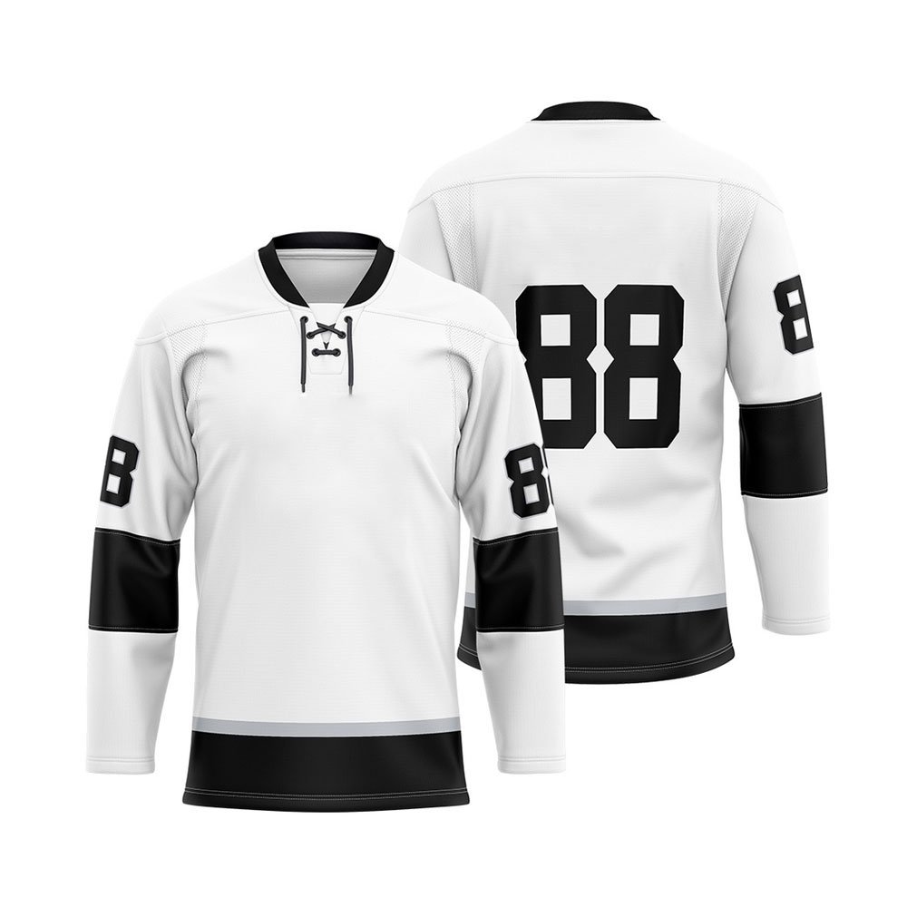 Top Quality Custom Sublimation Ice Hockey Jersey Custom Team Ice Hockey Shirt Wholesale Long Sleeve V Neck Ice Hockey Jersey