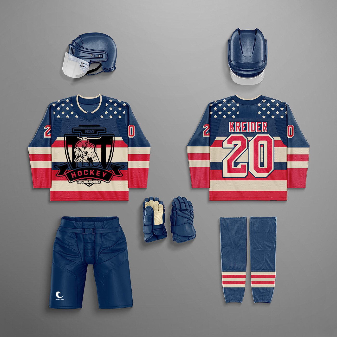 Top Design Sublimation Ice Hockey Jerseys Customized Adult Youth Ice Hockey Uniforms