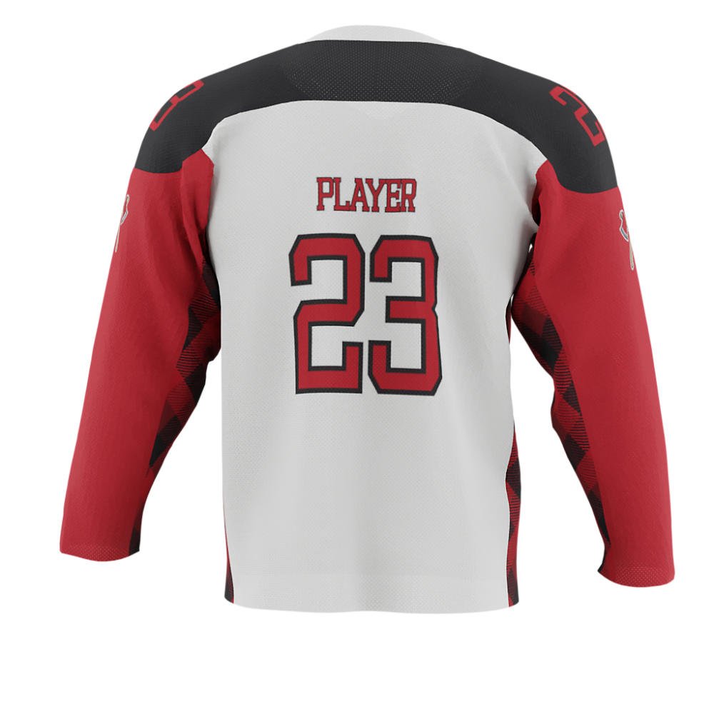 Custom sports wear 100% polyester hockey jersey team practice embroidery ice hockey jersey 5xl
