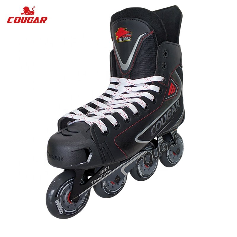 Cougar Factory Hockey Equipment Team Sport PU Wheel Ice Hockey Inline Roller Skate Field Hockey Shoes For Adult Teen Men Shop