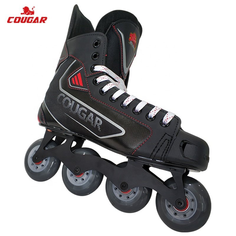 Cougar Factory Hockey Equipment Team Sport PU Wheel Ice Hockey Inline Roller Skate Field Hockey Shoes For Adult Teen Men Shop