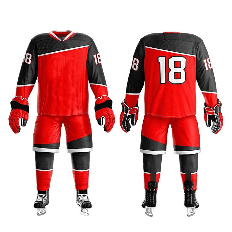 Custom Size Men's Custom Ice Hockey Uniform Team wear perfect cutting and sewing modern Ice Hockey Uniforms