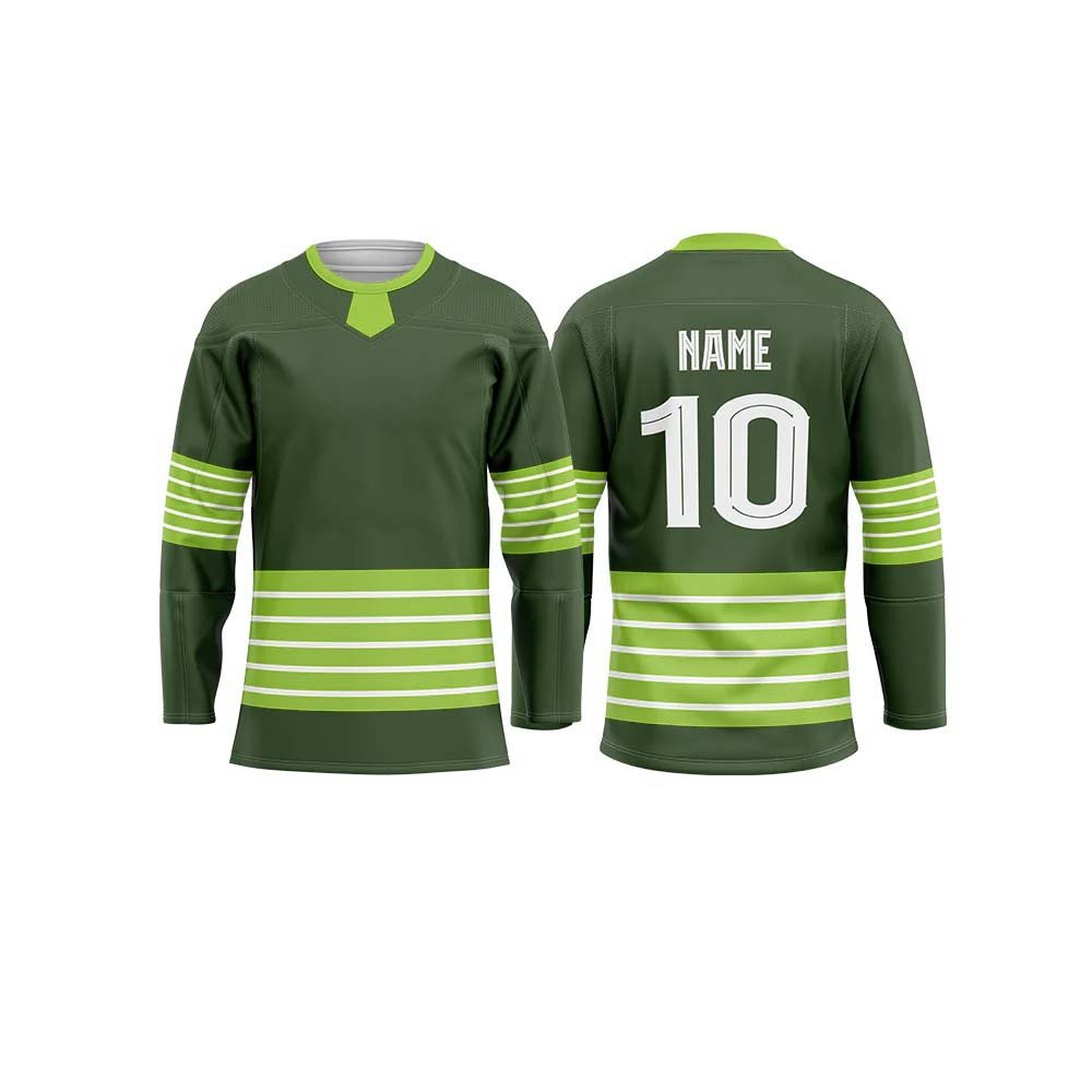OEM Custom Professional 100% Polyester Customized Embroidery Ice Hockey Jersey Breathable Made in Pakistan
