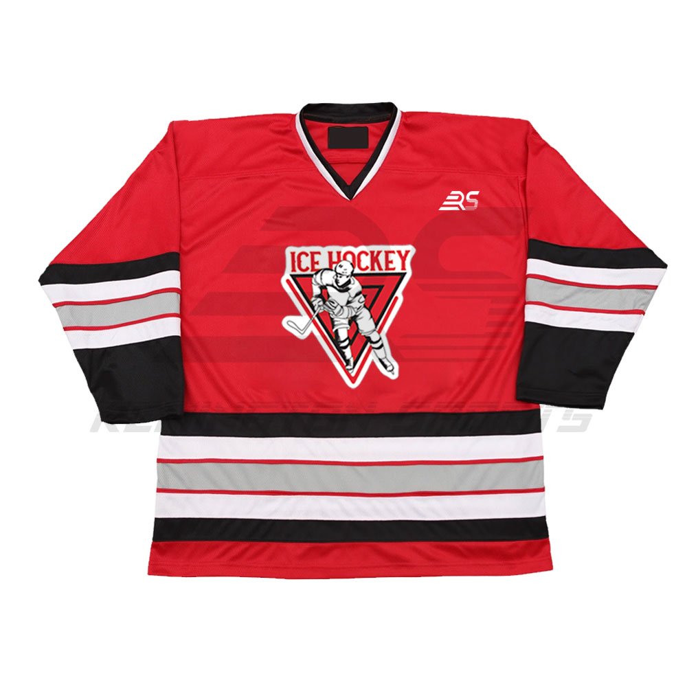 Breathable Wholesale Ice Hockey Jersey High Quality Custom Free Design Team Ice Hockey Jersey For Adult