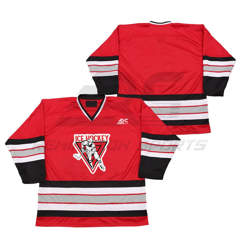 Breathable Wholesale Ice Hockey Jersey High Quality Custom Free Design Team Ice Hockey Jersey For Adult