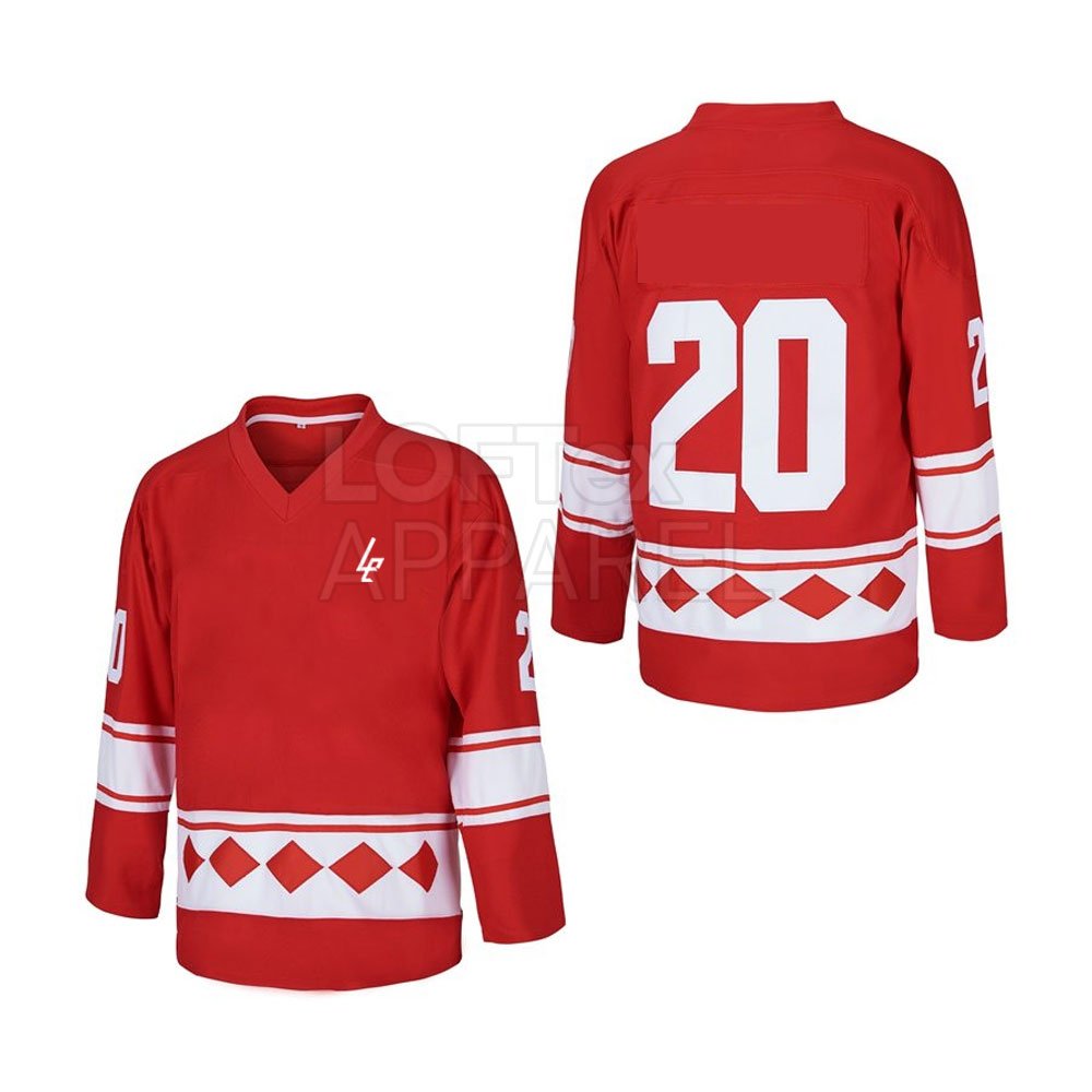 Sports wear Men Ice Hockey Jersey Premium Quality Ice Hockey Jersey Customized Logo Adult Wear Jersey