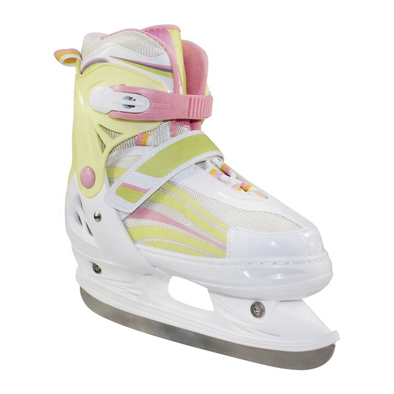 OEM Brand Cold Resistant PVC Upper Ice Hockey Skating Shoes For Girls