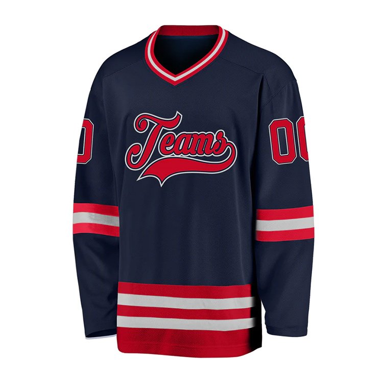Fashion Hockey Jerseys Custom Design Wholesale Sublimation Mens Team Ice Hockey Jersey Sports Men Ice Hockey Jersey