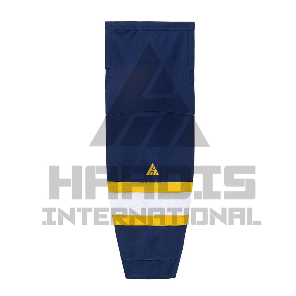 Cheap Custom Pakistan Supplier Wholesale Ice Hockey Socks New Arrive Hockey Socks White Green Custom Polyester Ice Hockey Socks