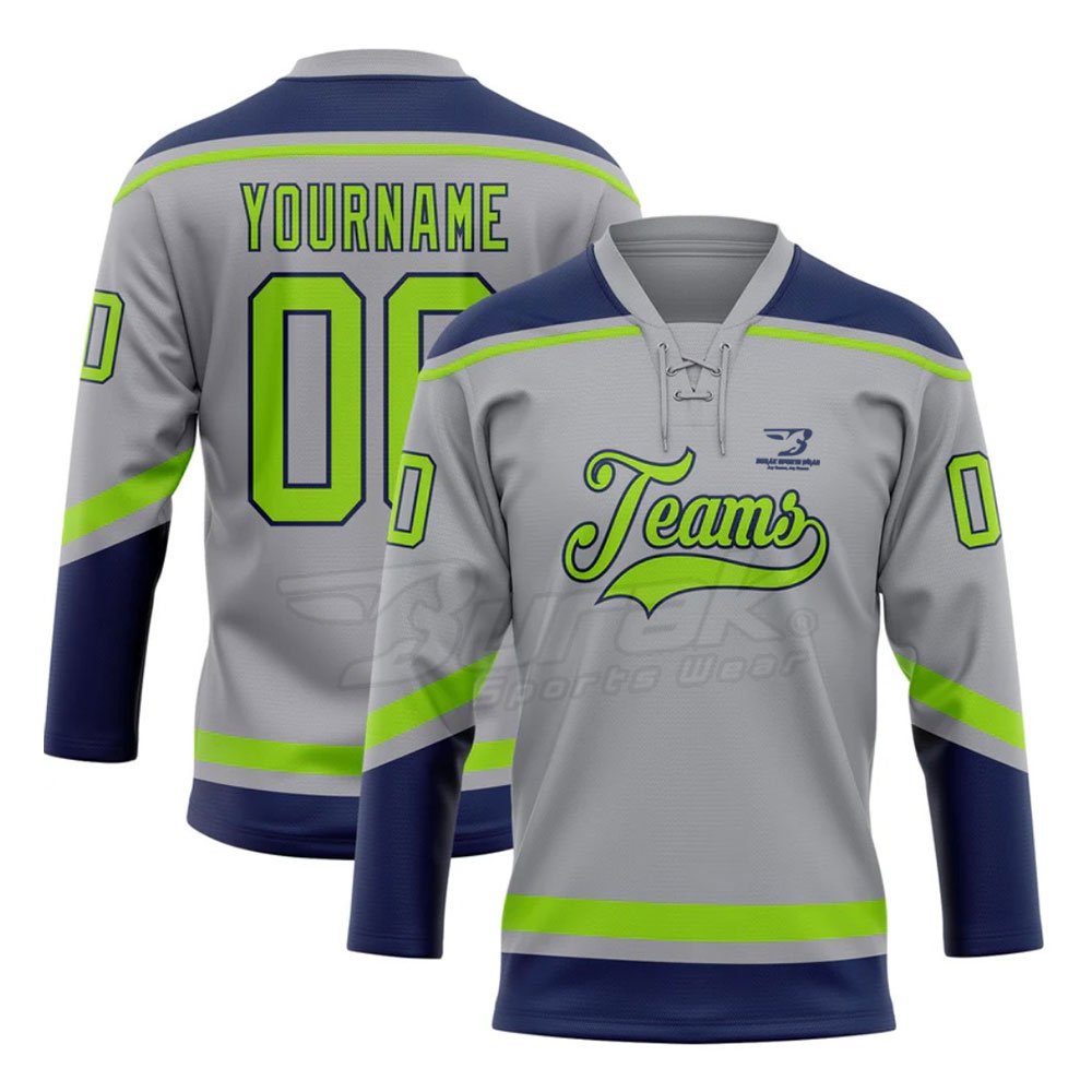 100% Polyester Reversible Sublimated Hockey Jersey Customized Lightweight Ice Hockey Jersey