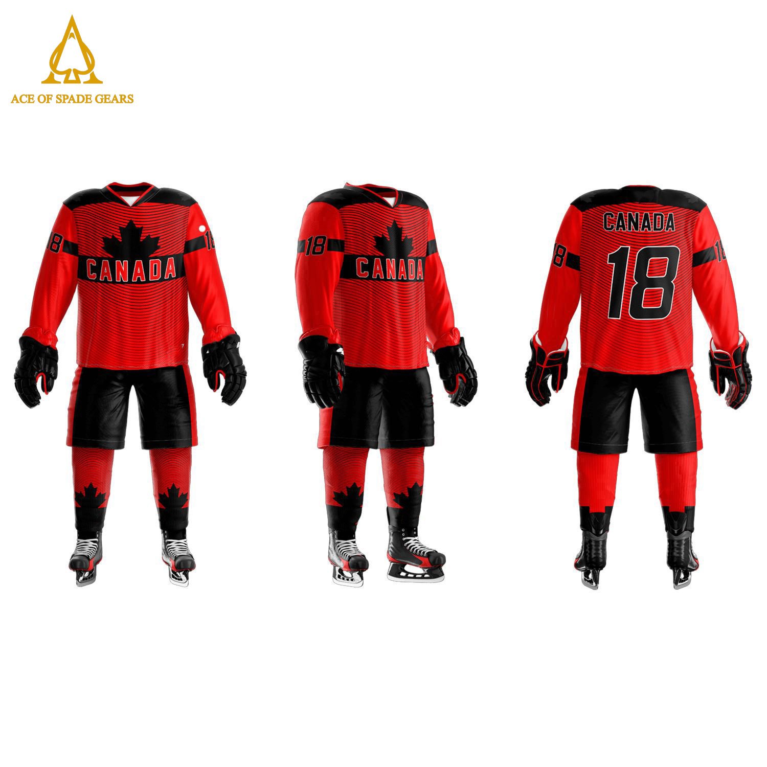New Style Training Ice Hockey Uniform Sports Apparel Team Wear Ice Hockey Uniform Best Selling Ice Hockey Uniform