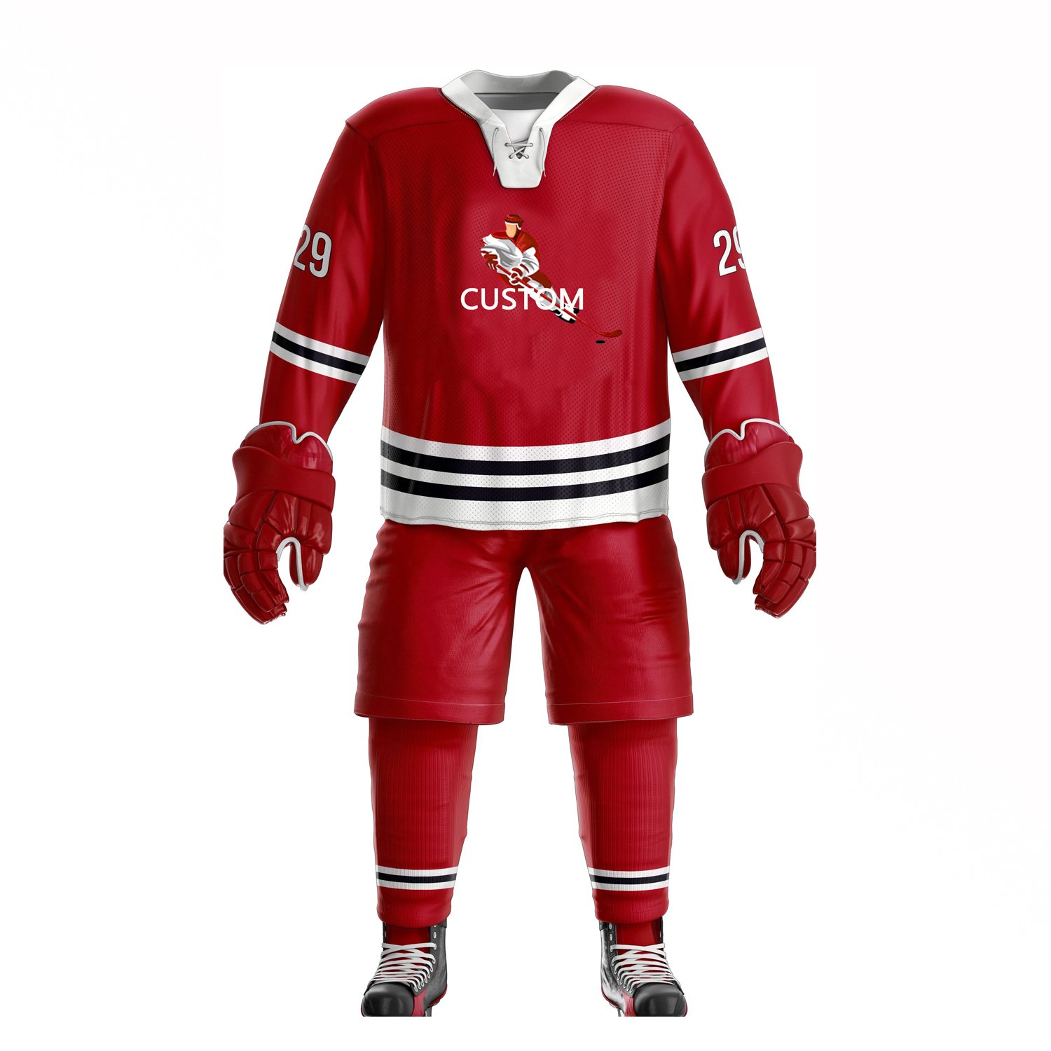 Custom logo factory manufacturer reversible custom hockey jersey custom hockey jerseys embroidery reversible hockey jersey