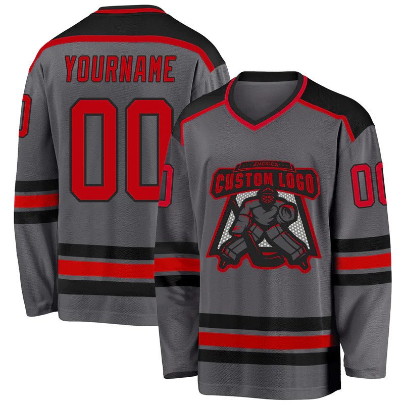 plain embroidery chiefs hockey jersey custom sublimated hockey jersey team hockey jersey