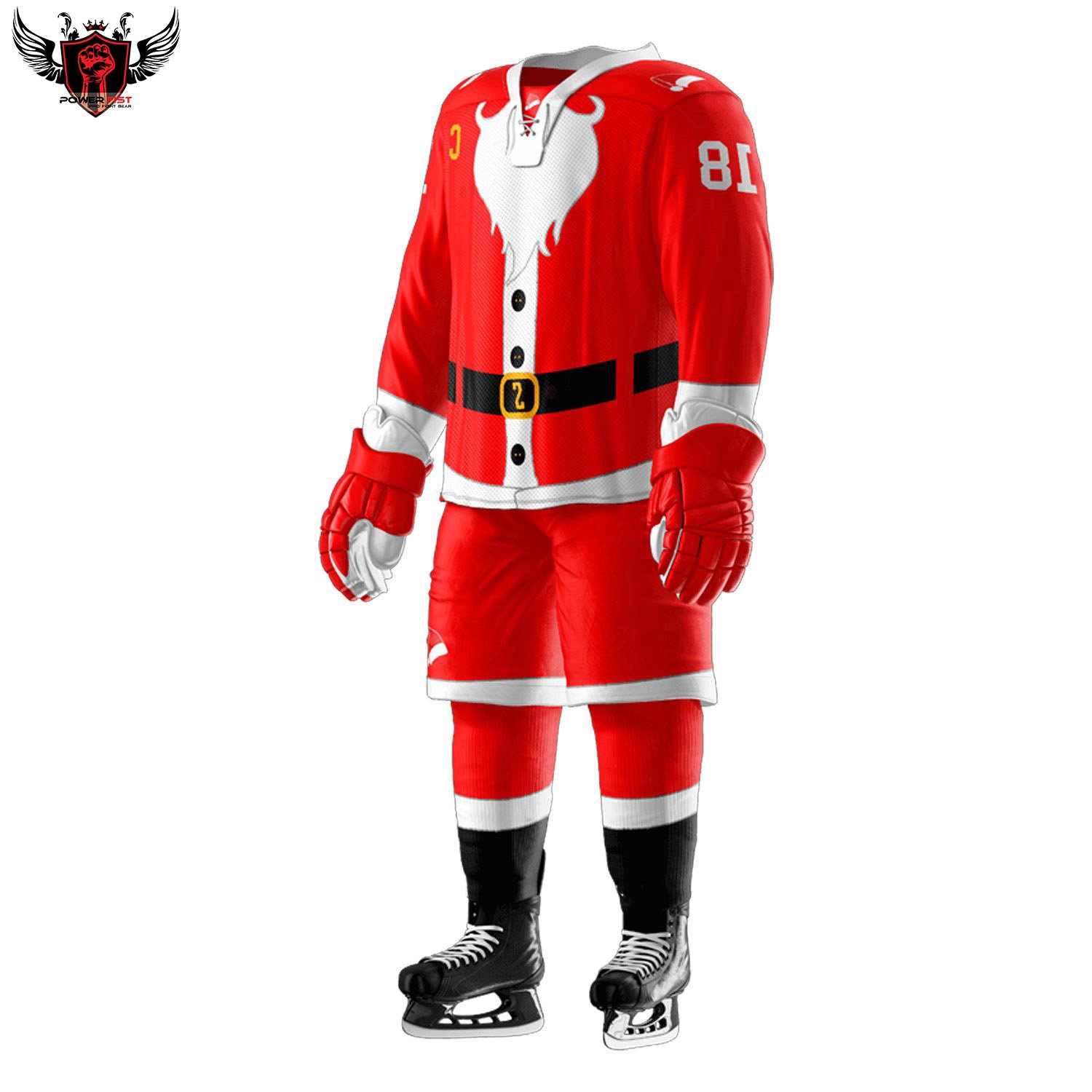Unisex ice hockey Custom OEM stitched embroidered men's team reversible custom sublimated ice hockey wear
