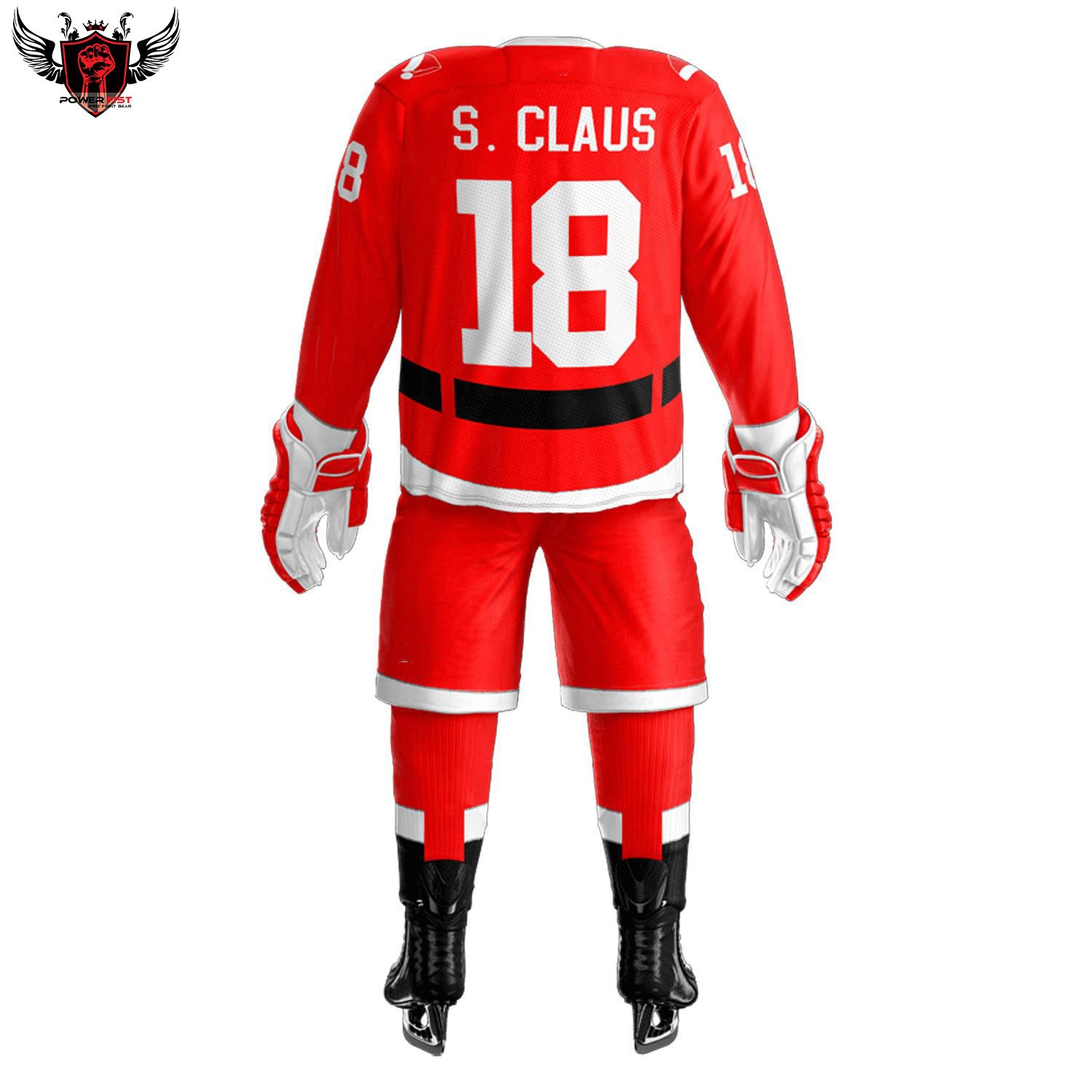 Unisex ice hockey Custom OEM stitched embroidered men's team reversible custom sublimated ice hockey wear