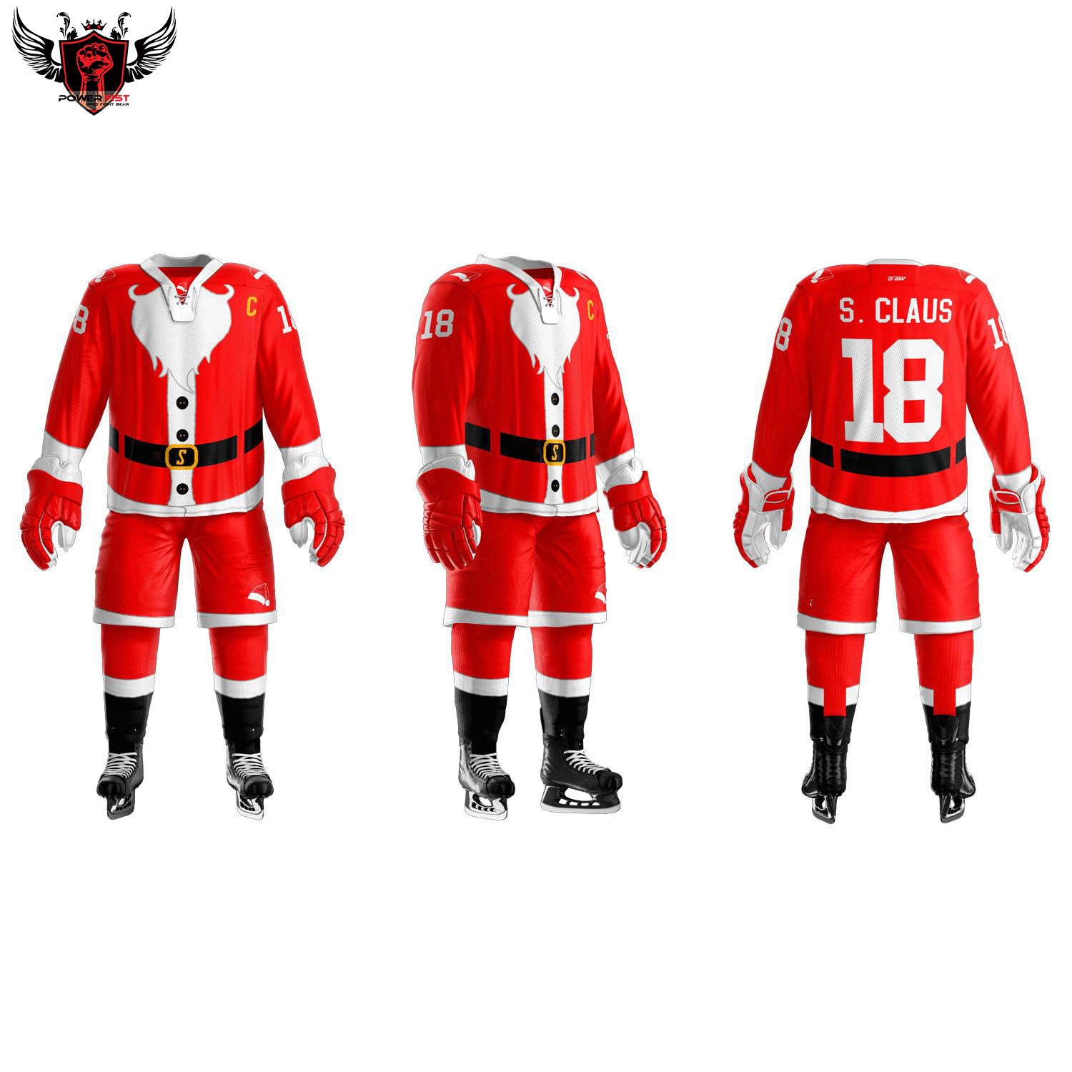 Unisex ice hockey Custom OEM stitched embroidered men's team reversible custom sublimated ice hockey wear