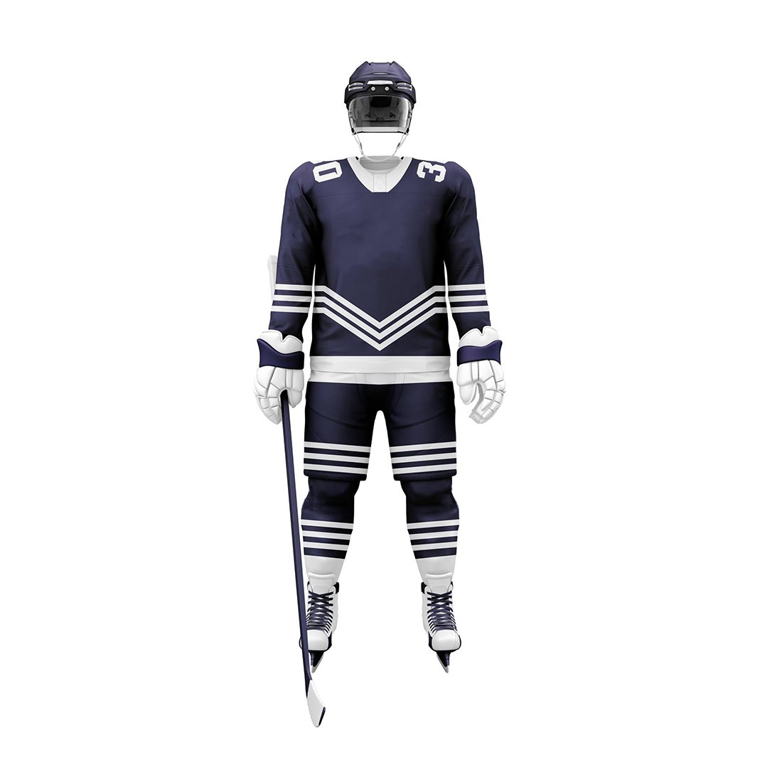 Ice Hockey Uniform 100% Polyester Custom Sublimation New Arrival Ice Hockey Jersey Hockey Uniform Made In Pakistan IHU-0027