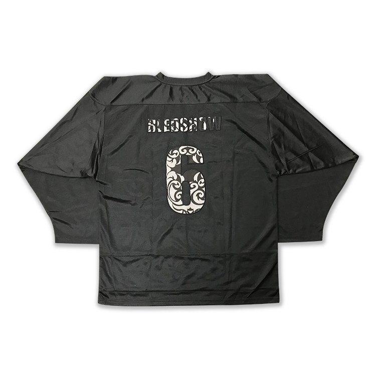 OEM Custom Logo Quick Dry Black Youth Sports Ice Hockey Jersey with Number for Adults Blank Jersey for Team Name