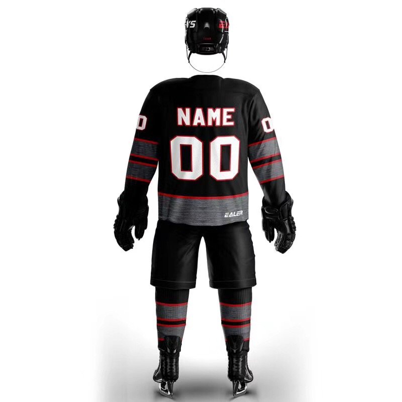 custom hockey jersey with embroidery tackle twill embroidery hockey jersey
