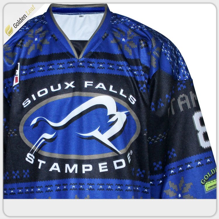 Custom Designed Ice Hockey Uniform Embroidery Sublimation Lacrosse Jersey with Custom Team Name Ice Hockey Club Jersey