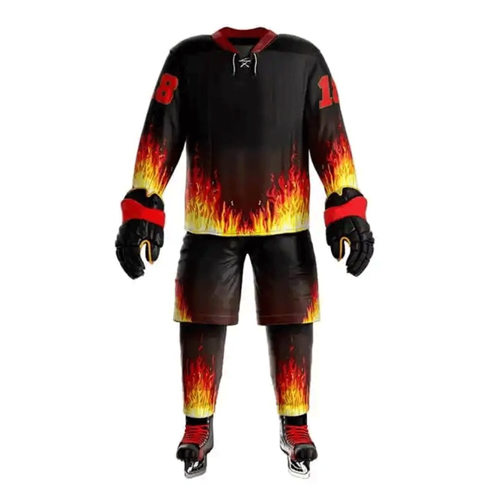 Design Your Own Ice Hockey Uniform 100% Polyester Latest Style Best Quality Ice Hockey Uniform