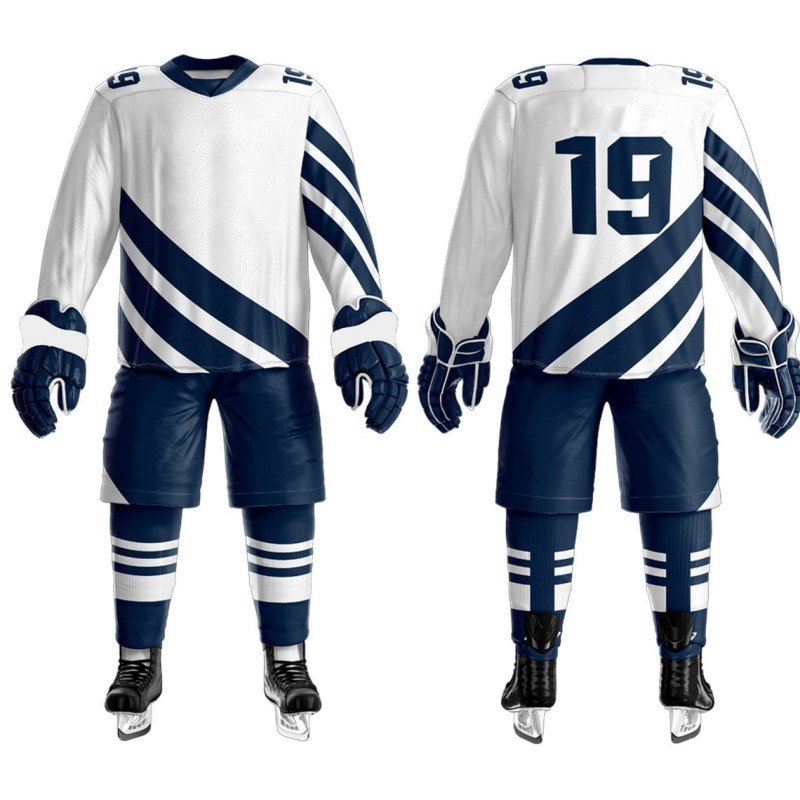 Professional Ice Hockey Wear With Team Name and Number Junior Adult Sizes Embroidered Stitched Ice Hockey Wear