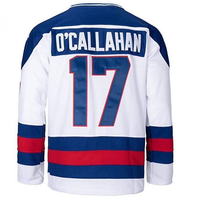 Embroidery USA Design Own Team Name Number Ice Hockey Jersey Quick Dry Mesh Fabric Ice Hockey Sublimation Jersey Custom Logo