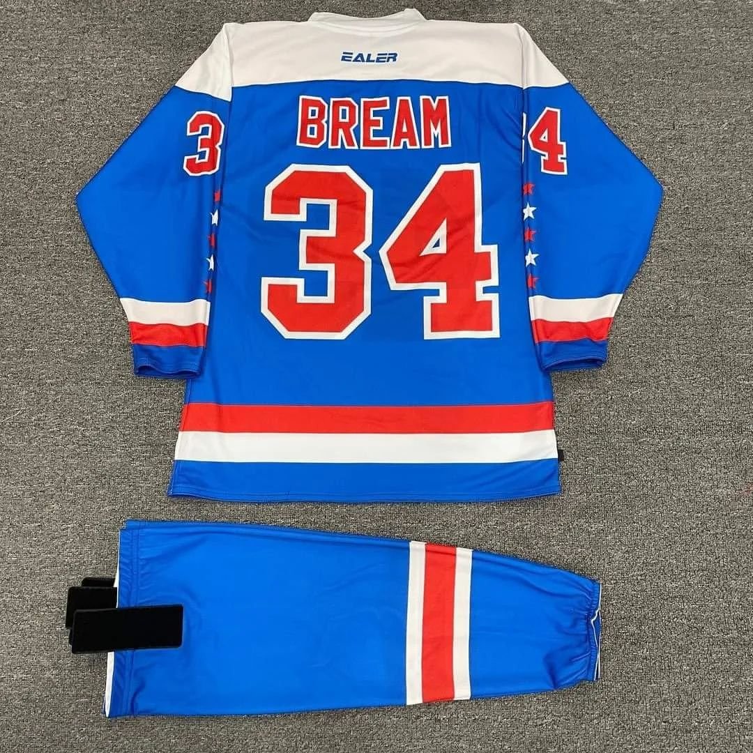 Premium Quality Factory Manufacture Ice Hockey Jersey And Pant Sets Wholesale Price Ice Hockey Uniform