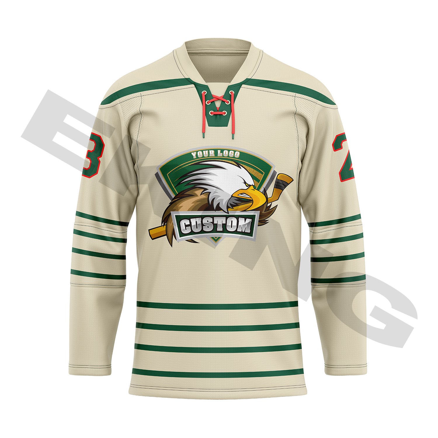 Custom oem stitched vintage twill embroidered youth double sided mens team inline reversible custom sublimated ice hockey jersey