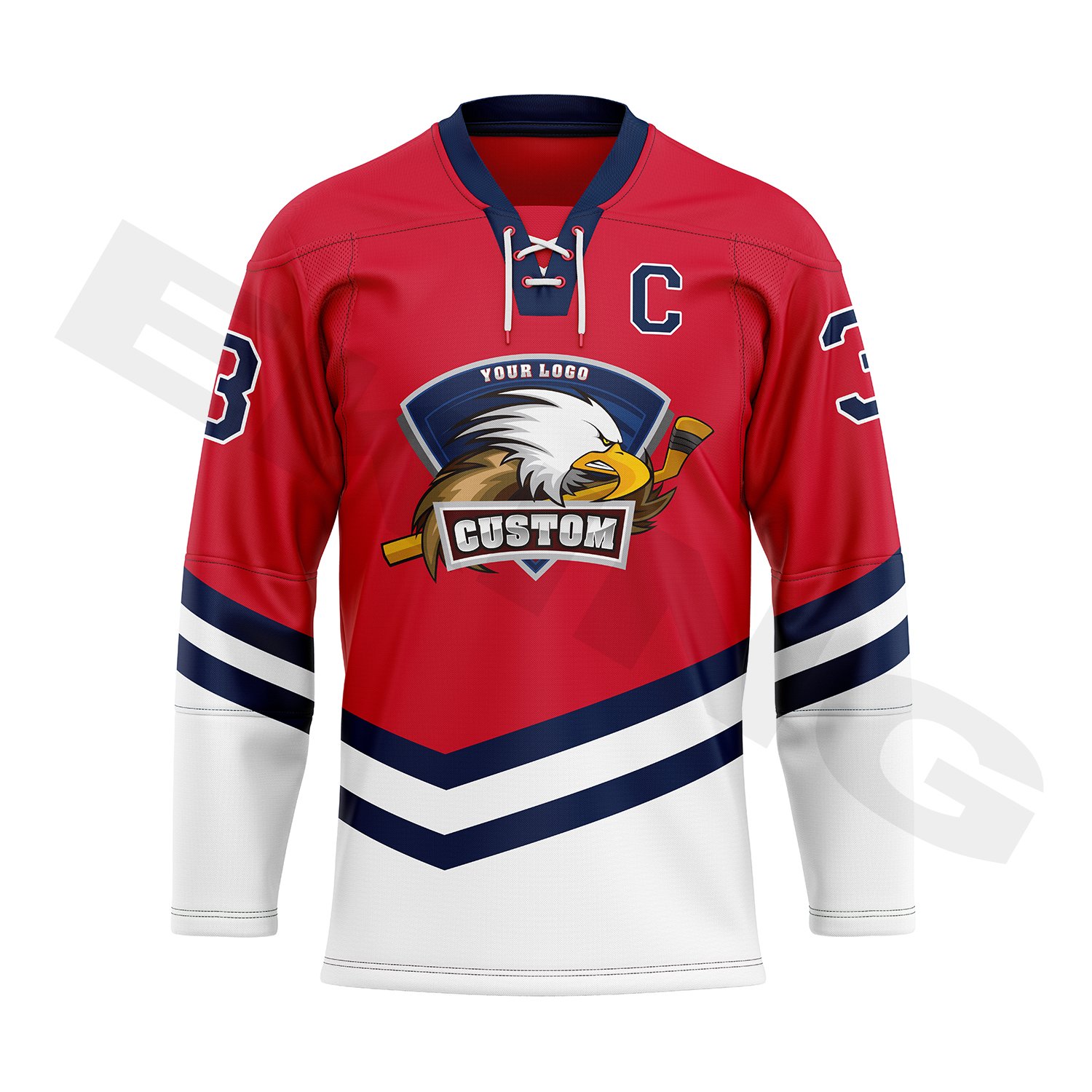 Custom oem stitched vintage twill embroidered youth double sided mens team inline reversible custom sublimated ice hockey jersey