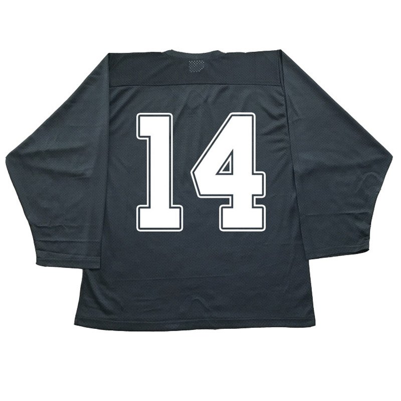 Cheap #14 100% polyester mesh fabric practice ice hockey jersey