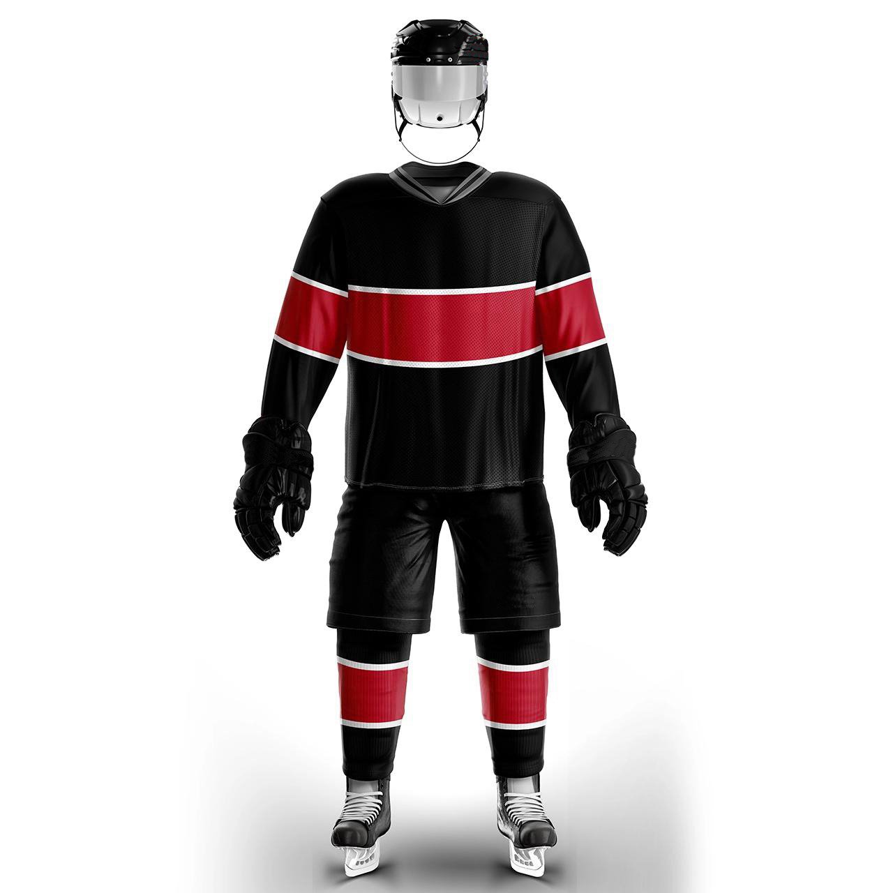 Low MOQ Outdoor Sports Wear Adults Ice Hockey Uniform For Men Good Quality Team Sports Sublimation Ice Hockey Uniform For Men