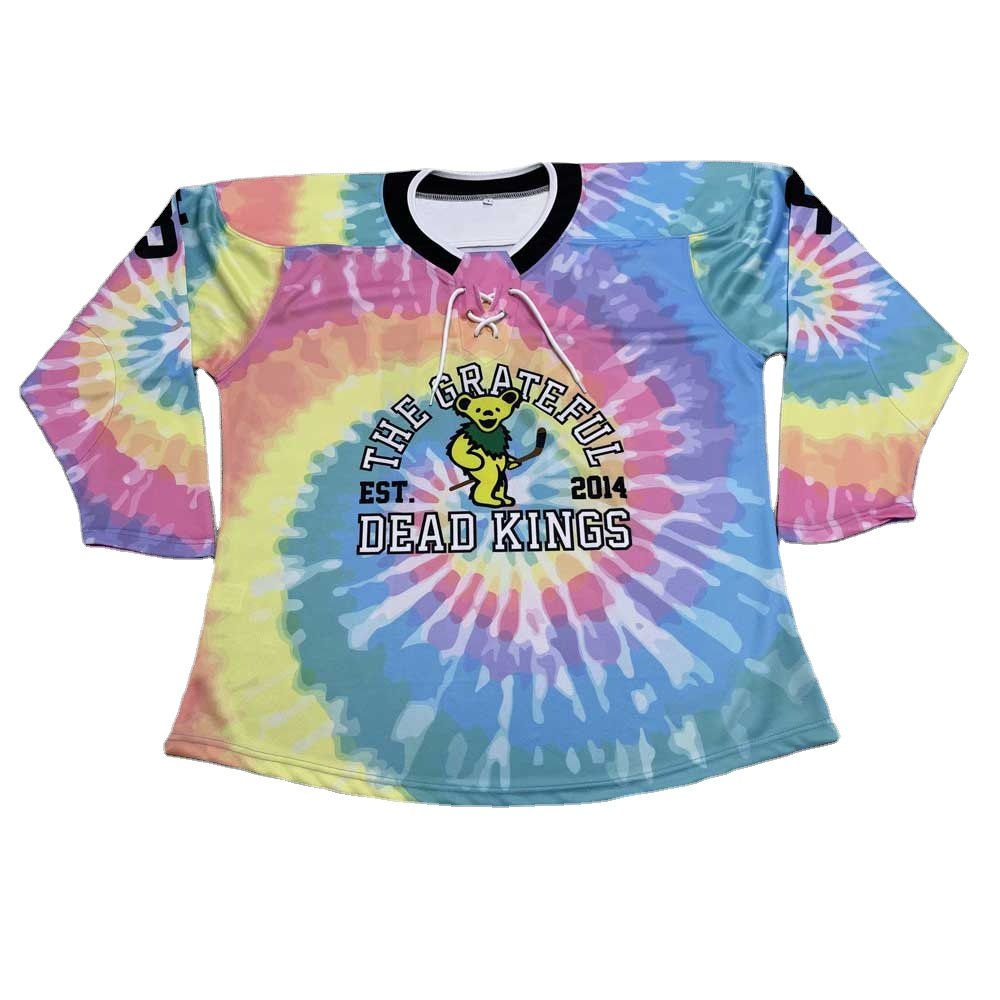 High Breathable 100% Polyester Team Custom Ice Hockey Shirt sublimation Tackle Twill Ice Hockey Jersey For Youth