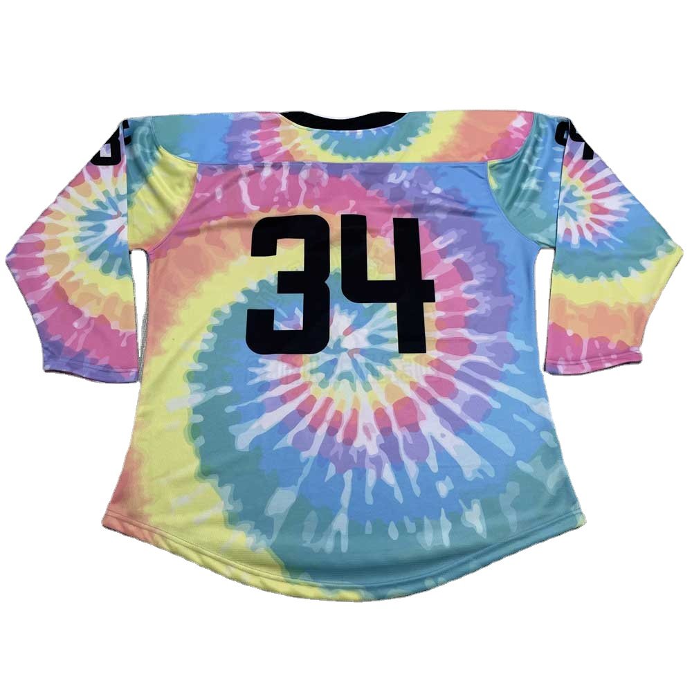 High Breathable 100% Polyester Team Custom Ice Hockey Shirt sublimation Tackle Twill Ice Hockey Jersey For Youth