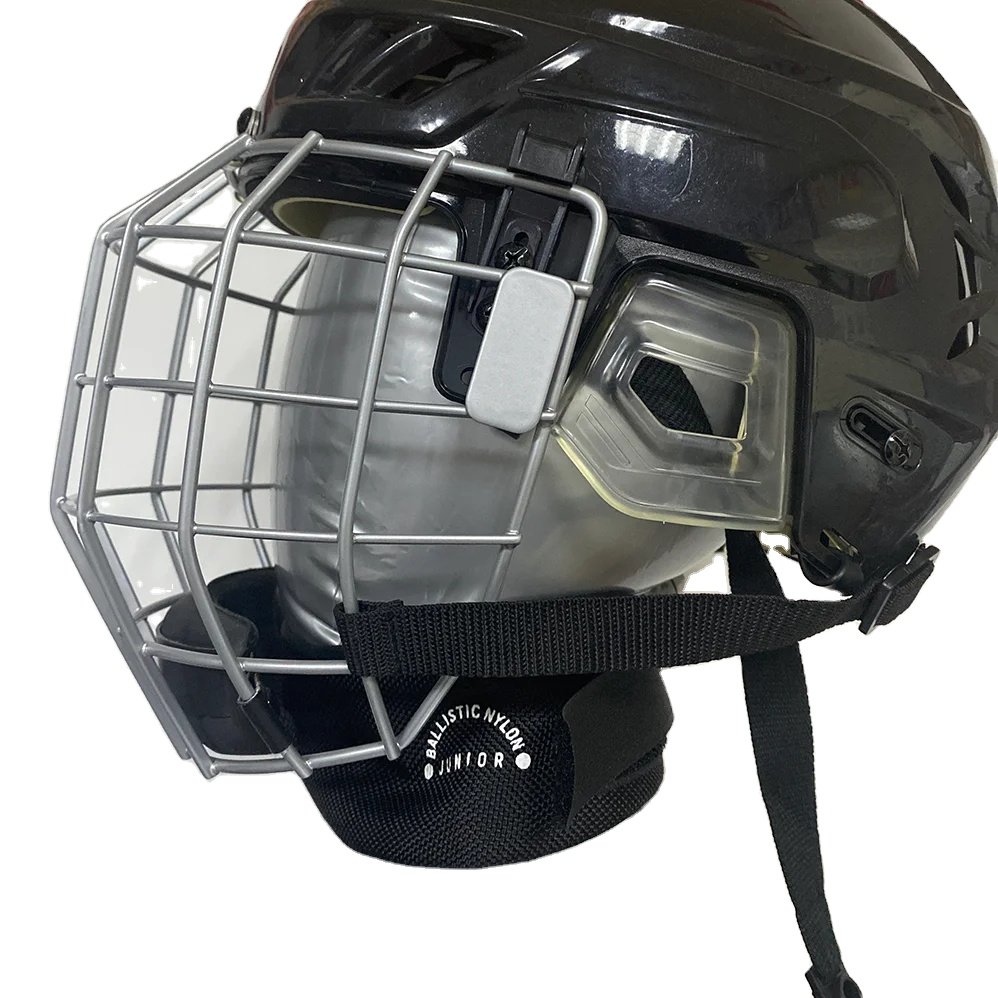 Black Custom Logo Hockey Neck Guard Sports Cut Resistant Neck Guard Protector for Youth Ice Hockey Protective Gear