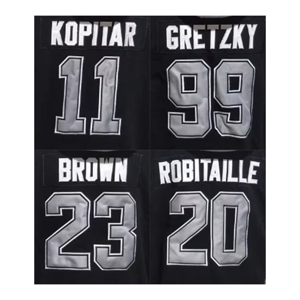 2023 New Stitched American Teams Hockey Jerseys Los Angeles 8 Doughty 11 Kopitar 20 Robitaille 23 Brown 99 Gretzky