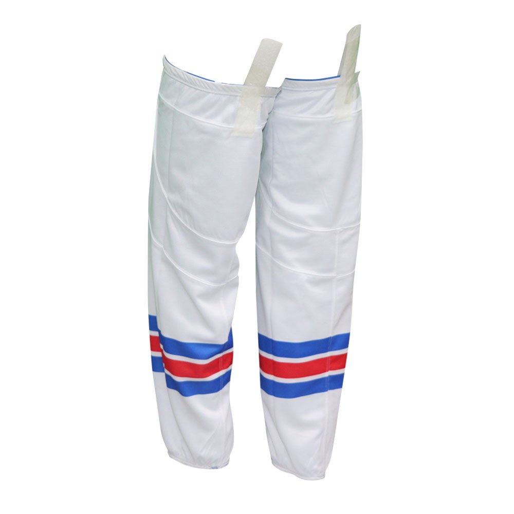 custom sublimated knit polyester reversible ice hockey socks