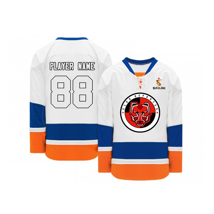 Factory wholesale Custom Ice Hockey Uniforms Tackle Twill Sublimation Polyester Ice Hockey Jersey