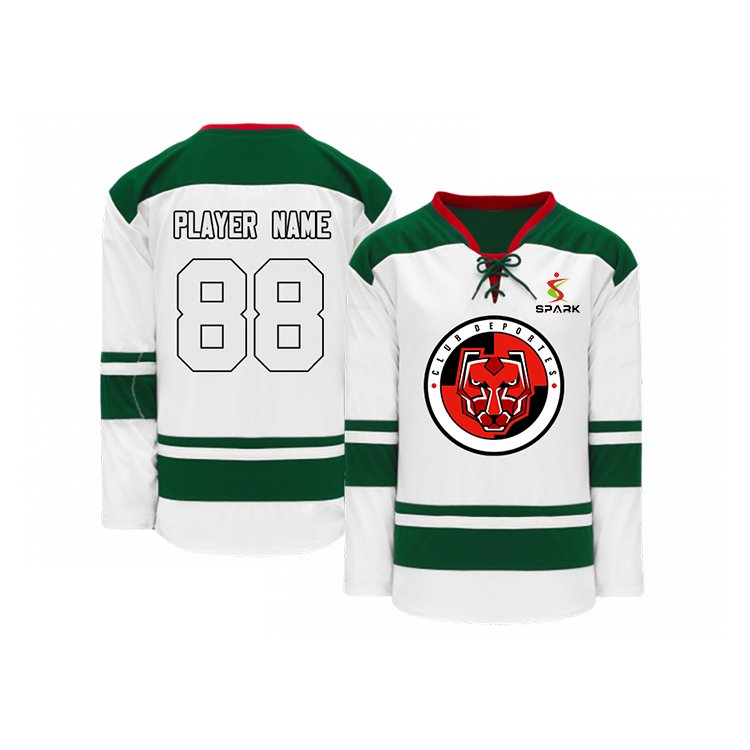 Factory wholesale Custom Ice Hockey Uniforms Tackle Twill Sublimation Polyester Ice Hockey Jersey