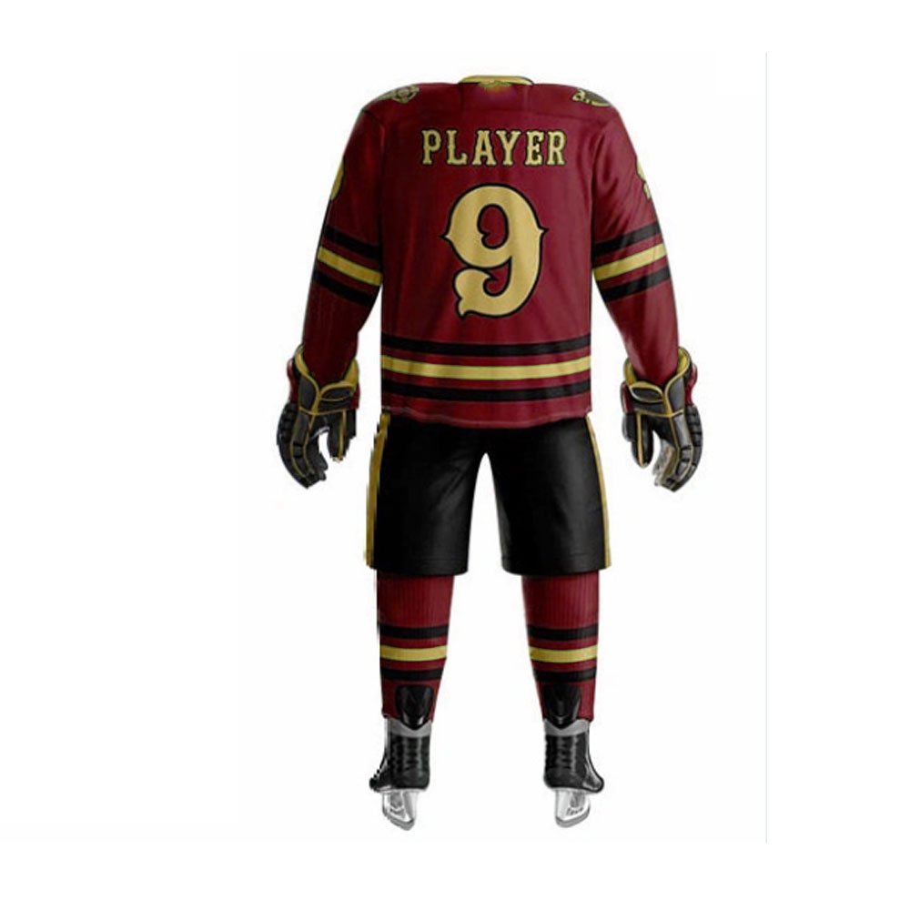 Unique Design Ice Hockey Uniform Large Size Men Custom Sublimation Ice Hockey Uniform Wholesale High Quality Ice Hockey Uniforms