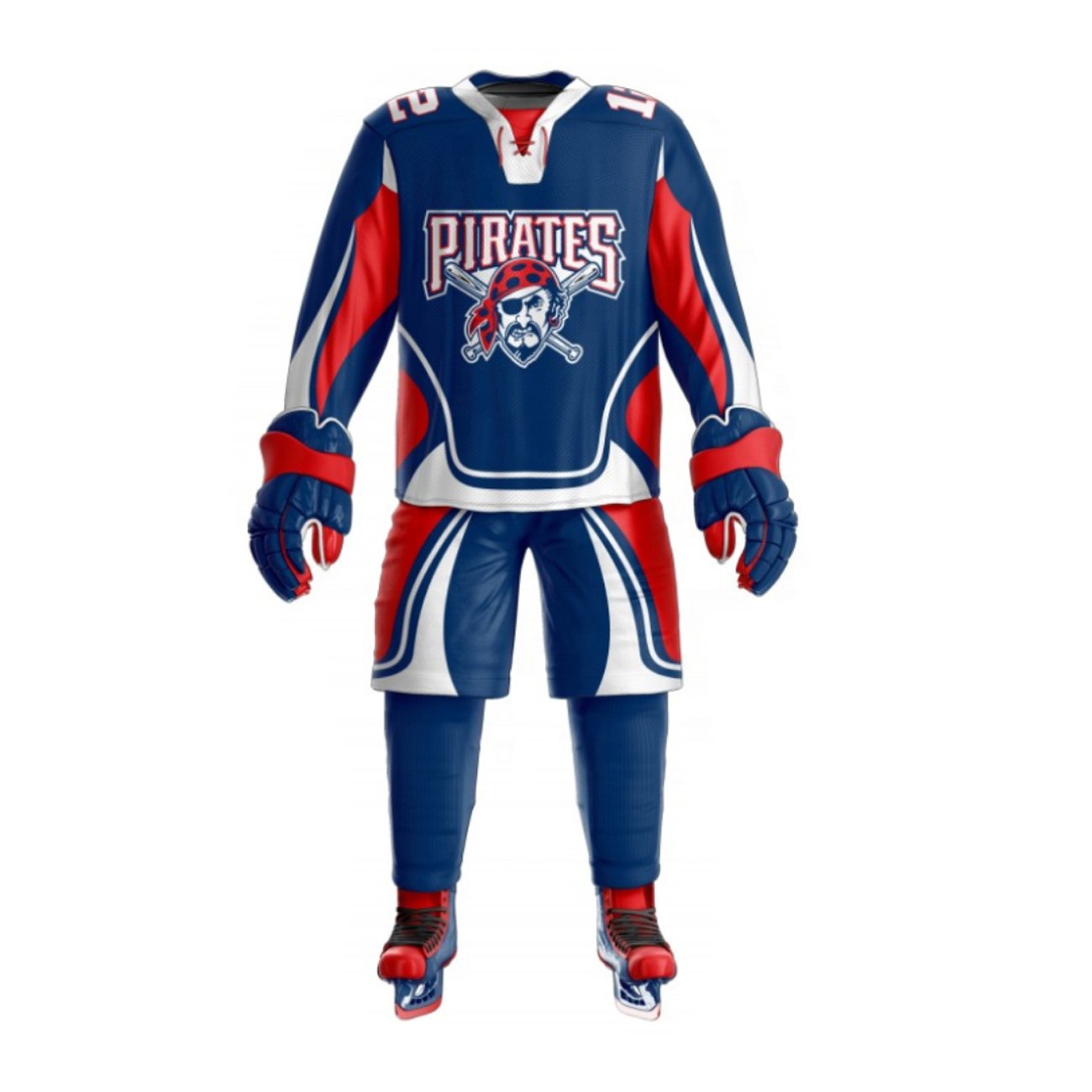 Custom Team Name Polyester Made Ice Hockey Uniform Low Moq Custom Oem Design Ice Hockey Uniform
