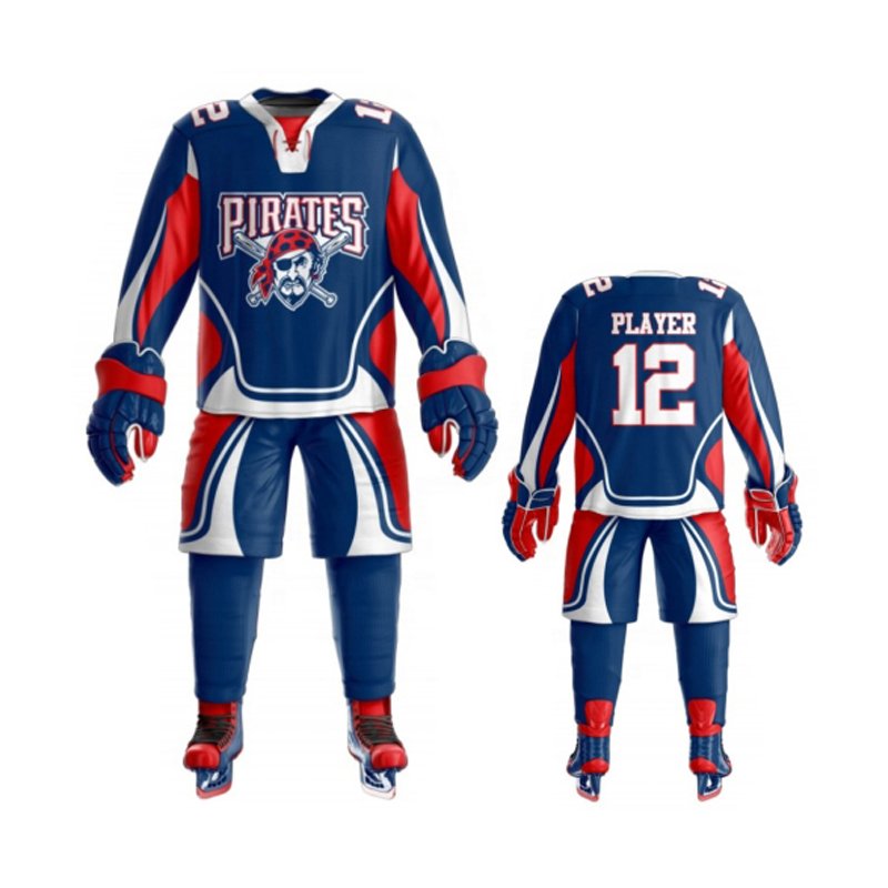 Custom Team Name Polyester Made Ice Hockey Uniform Low Moq Custom Oem Design Ice Hockey Uniform