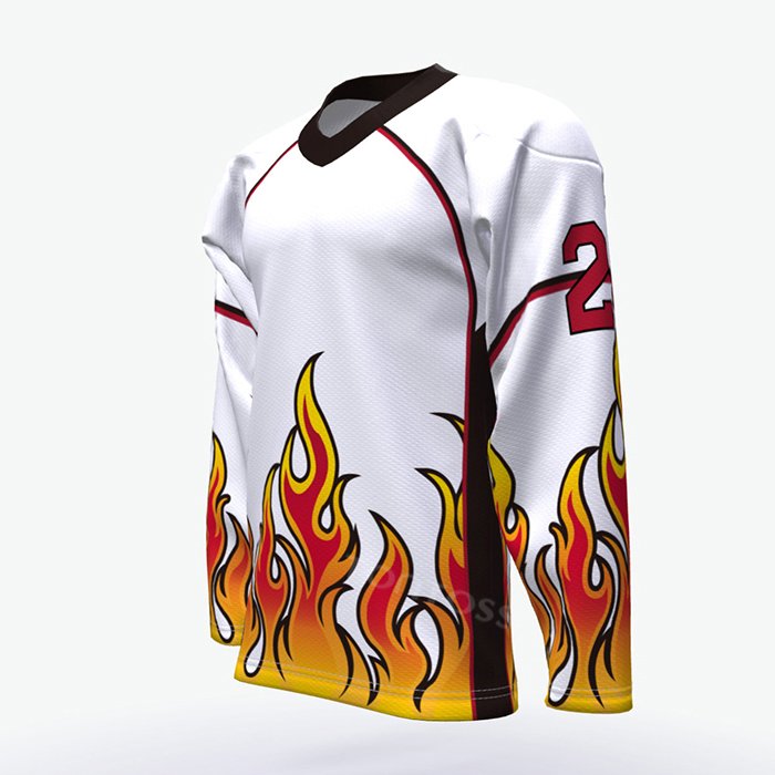 China Manufacturer OEM Design Professional Polyester Hockey Uniform Customized Embroidery Tackle Twill Logo Ice Hockey Jersey