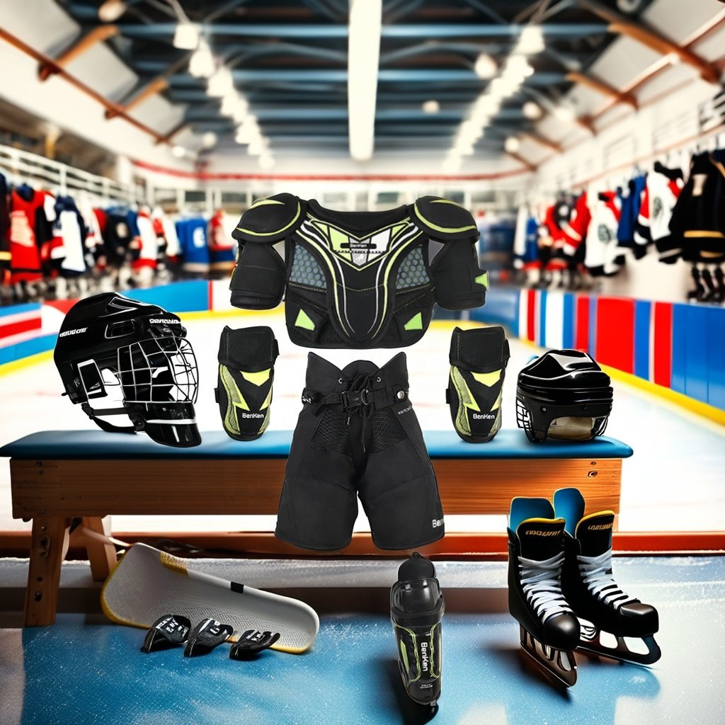 Benken sports protective gear Professional Style Kids & Youth Ice Hockey Gear Sports Equipment for Lacrosse & Ice Hockey