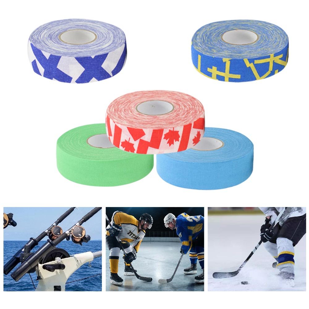 Multiple Colors 2.5cm x 25M Grip Sticks Tapes Clear Poly-cotton Ice Field Hockey Stick Grip Tape